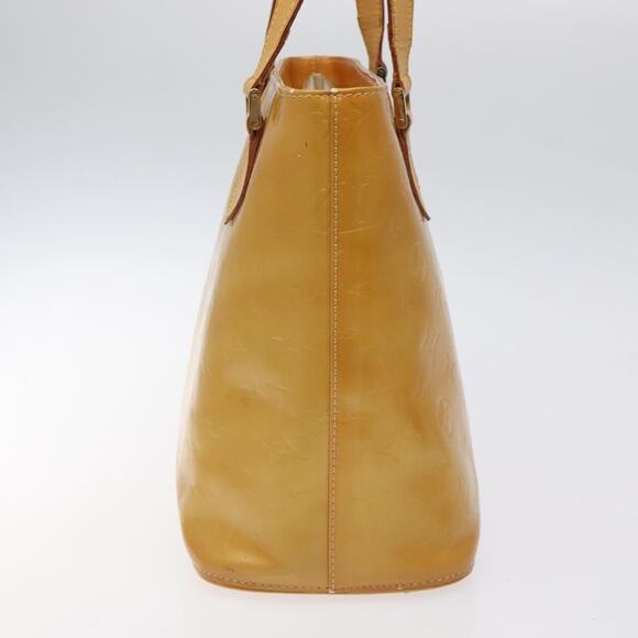 LOUIS VUITTON Monogram Vernis Houston Hand Bag Beige M91004 - Picture 3 of 16